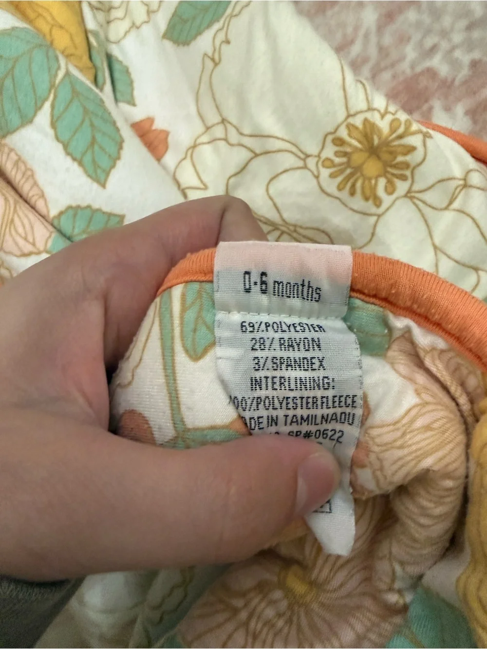 Copper Pearl Rose Sleep Bag Size 0-6 Months